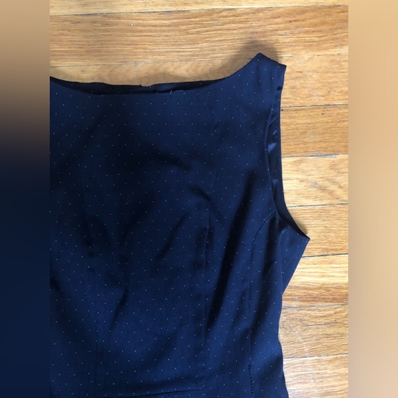 H&M navy polka dot business dress sz 2 NWOT - Picture 1 of 2